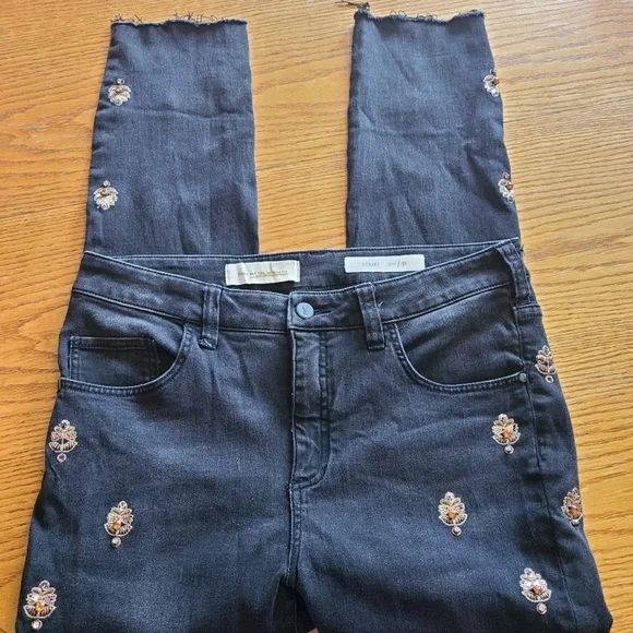 Jeweled Black Jeans - Anthropologie - Picture 4 of 6